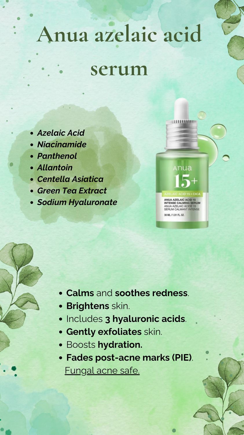 [Anua] Azelaic Acid 10 Hyaluron Redness Soothing Serum 30ml