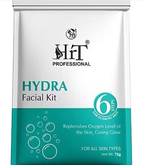 Hydra Boost Facial kit (6 steps) in 1 Pack Brightening, Hydrating & Anti-Ageing,with Hyaluronic Acid Facial Kit for Women | Bridal Glow, Whitening & Salon Facial Ritual (72gm)