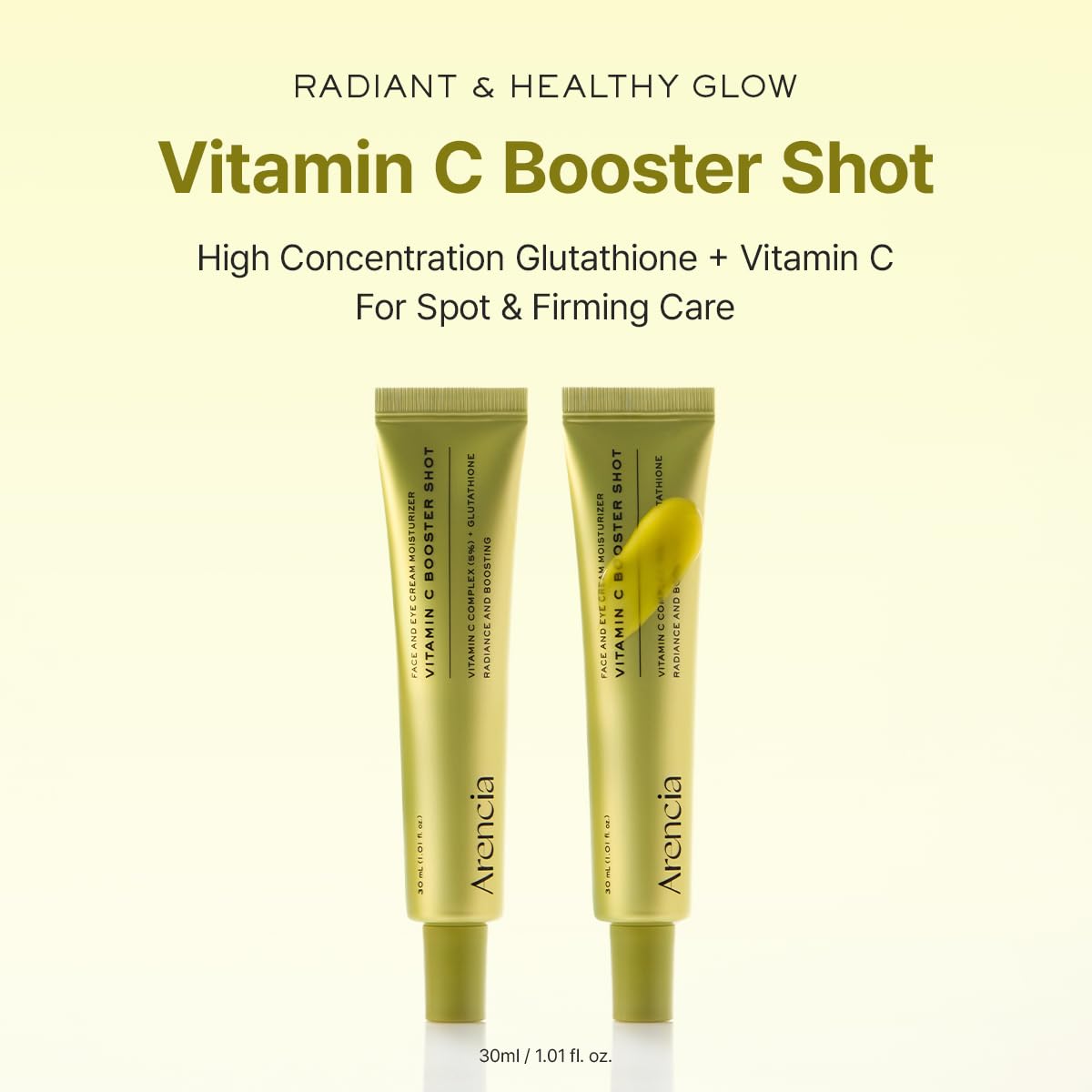 Arencia Vitamin C Booster Serum with Glutathione, Niacinamide, and Vitamin E 30mL | Korean Cosmetics | Skincare Serum | Improves Skin Tone and Radiance