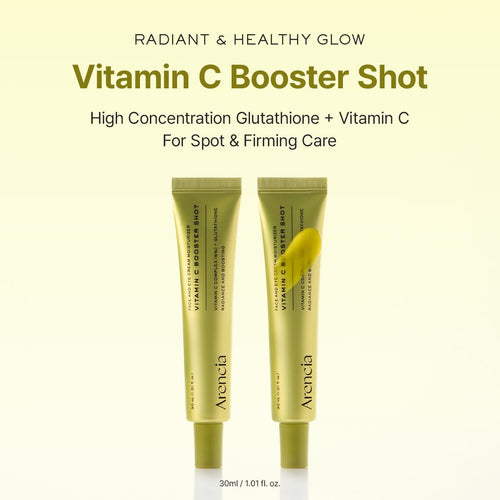 Arencia Vitamin C Booster Serum with Glutathione, Niacinamide, and Vitamin E 30mL | Korean Cosmetics | Skincare Serum | Improves Skin Tone and Radiance