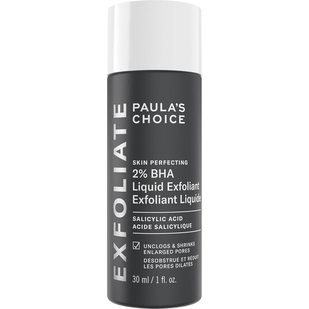 PAULA'S CHOICE SKIN PERFECTING 2% BHA Liquid Salicylic Acid Exfoliant-Facial Exfoliant for Blackheads, Enlarged Pores, Wrinkles, Fine Lines- 30 ml Bottle (Travel Size)