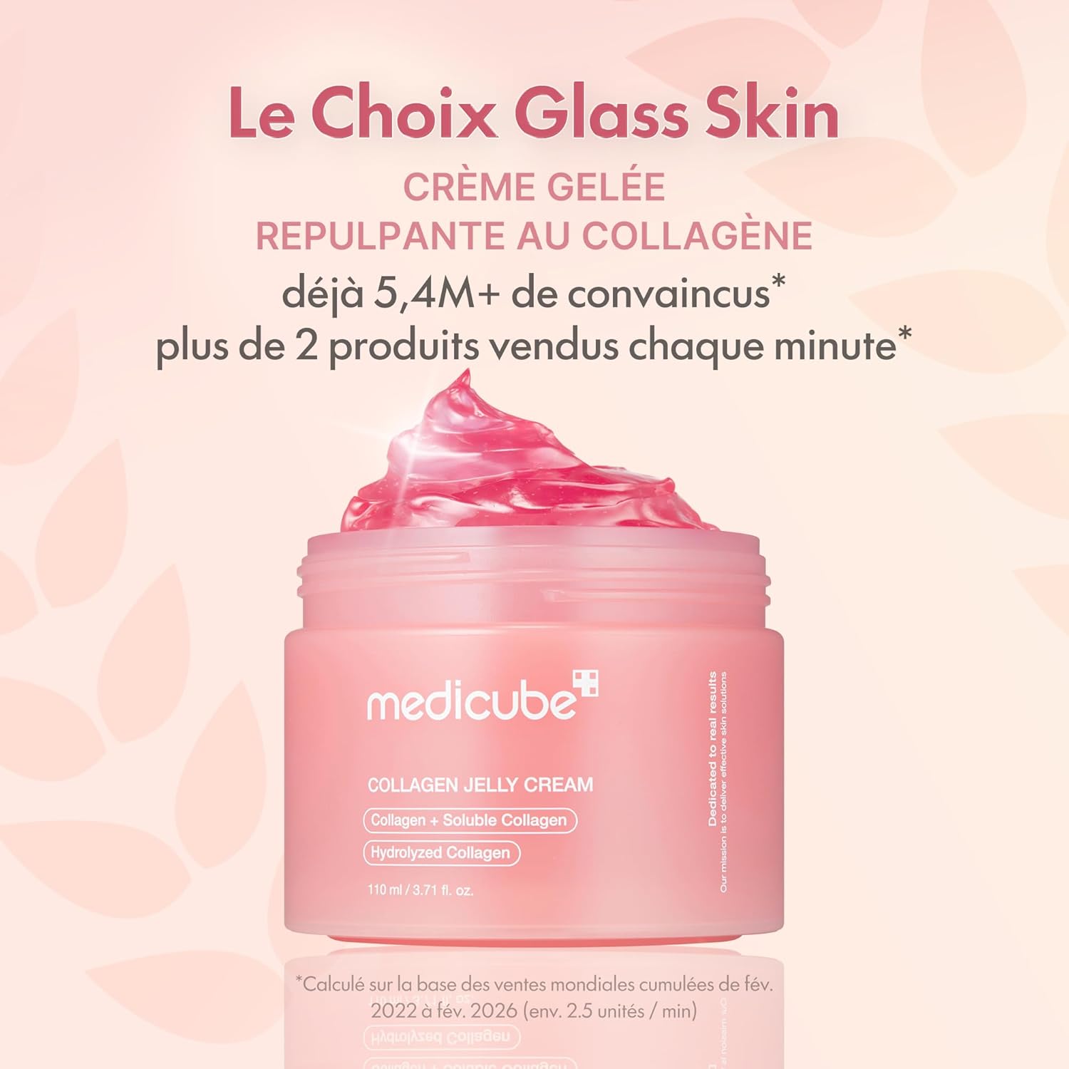 Medicube Collagen Jelly Cream- Niacinamide & Freeze-Dried Hydrolyzed Collagen - Boosts skin's barrier hydration and gives 24h Glow & Lifted Look - No artificial color, Korean skincare (3.71 fl.oz.)