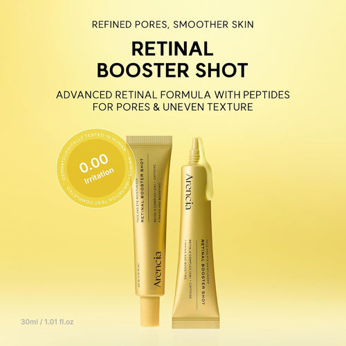 Arencia Retinal Booster Shot Face and Eye Serum with 2% Retinal & Caffeine For Pore Tightening & Firming (30ml)