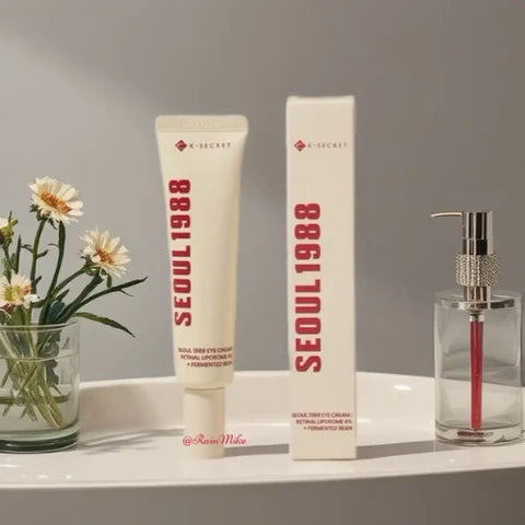 K-SECRET SEOUL 1988 Eye Cream : Retinal Liposome 4% + Fermented Bean, wrinkle care, anti-aging, skin elasticity, pigmentation, brightening, retinol, 30ml/1.01 fl.oz.